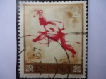 Stamps Spain -  Ed:1784- Día del Sello- Homenaje al Pintor Desconocido- Cueva Saltadora-Provincia de Castellón