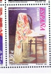 Stamps Spain -  Edifil  4076 D  Indumentaria. El mantón.  