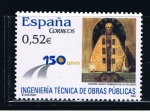 Stamps Spain -  Edifil  4077  150 años de la Ingeniería Técnica de Obras Públicas.  