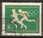 Stamps Germany -  Juegos Olímpicos de Verano 1960-DDR.