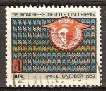 Stamps Germany -  36a Congreso de UFI-DDR.