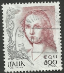 Stamps Italy -  la mujer en el arte