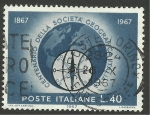 Stamps Italy -  Sociedad geográfica italiana