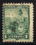 Stamps Argentina -  Alegoría a la Libertad.