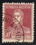 Stamps Argentina -  General José de San Matín.