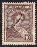 Stamps Argentina -  BERNARDINO RIVADAVIA.