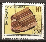Sellos de Europa - Alemania -  Minerales de las colecciones de Freiberg.Bandjaspis, Gnandstein-DDR. 