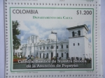 Stamps Colombia -  Departamentos de Colombia -Cauca- Catedral Basílica de Nuestra Señora de la Asunción de Popayán -(8/