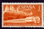 Stamps : Europe : Spain :  Tren Talgo y Monasterio de San Lorenzo de El Escorial