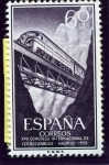 Stamps Spain -  Locomotora Diesel en Despeñaperros