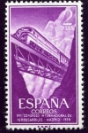 Stamps Spain -  Locomotora Diesel en Despeñaperros