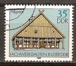 Stamps Germany -  Casas de entramado- en Pillgram DDR.