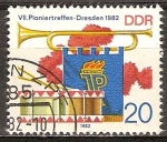 Stamps Germany -   VII.encuentro pionero en Dresde-DDR. 