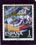 Stamps Spain -  Alcázar de Toledo