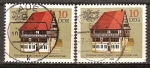 Stamps Germany -  Ayuntamientos históricos -Stolberg (Harz),construido 1482 renovado 1600-DDR.