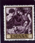 Stamps Spain -  Entierro de Santa Catalina (Franciso de Zurbarán)