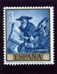 Stamps Spain -  Apoteosis de Santo Tomás de Aquno (Francisco de Zurbarán)