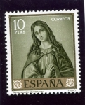 Stamps : Europe : Spain :  La Inmaculada (Francisco de Zurbarán)