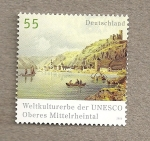 Stamps Germany -  Declaración Patrimonio Humanidad  Valle medio del Rhin