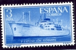 Stamps : Europe : Spain :  Exposición flotante en el buque "Ciudad de Toledo"