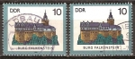 Stamps Germany -  Castillo de Falkenstein en DDR.