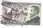 Stamps Spain -  JUAN DE HERRERA- Personajes españoles  (U)