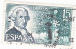 Stamps Spain -  VENTURA RODRIGUEZ - Personajes españoles  (U)