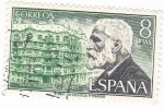 Stamps Spain -  ANTONIO GAUDÍ- Personajes españoles  (U)