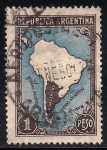 Stamps Argentina -  MAPA DE ARGENTINA.