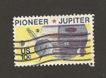 Stamps United States -  Nave Pioneer a Jupiter