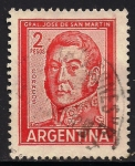 Stamps Argentina -  GENERAL JOSE DE SAN MARTIN.