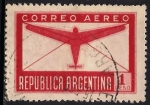 Stamps : America : Argentina :  AVION Y CARTA.