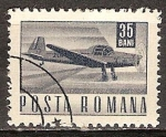 Stamps Romania -  Transp. y telecomu.-Avion acrobatico Zlin Z-226(p).