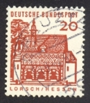 Sellos del Mundo : Europa : Alemania : 1964-1965 Edificios Hitóricos. Porche del Monasterio de Lorsch - Ybert:324