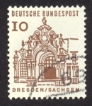 Sellos de Europa - Alemania -  1964-1965 Edificios Hitóricos. Pabellón de Zwinger - Ybert:322