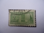 Stamps Colombia -  Palacio de Comunicaciones- Sobretasa para Construcción