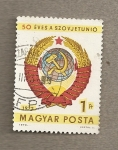 Stamps Hungary -  50 Aniv Unión soviética