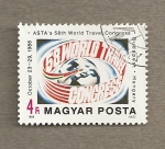 Stamps Hungary -  58 Congreso Mundial de Viajes