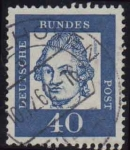 Sellos de Europa - Alemania -  1961-64 Alemanes Célebres. Gotthold Epharim Lessing - Ybert:228