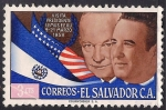 Stamps : America : El_Salvador :  Presidentes Eisenhower y Lemus