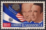 Sellos de America - El Salvador -  Presidentes Eisenhower y Lemus