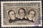 Stamps America - El Salvador -  SACERDOTES NICOLAS, VICENTE Y MANUEL AGUILAR.