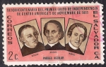 Stamps : America : El_Salvador :  SACERDOTES NICOLAS, VICENTE Y MANUEL AGUILAR.