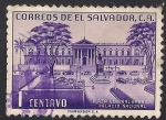Stamps : America : El_Salvador :  Plaza General Barrios Palacio Nacional.