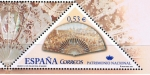Stamps Spain -  Edifil  4164 B  Patrimonio Nacional. Abanicos.  
