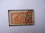 Stamps Colombia -  Scott/Col:RA33 - Palacio de Comunicaciones- Sobretasa para Construcción