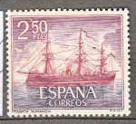 Sellos de Europa - Espa�a -  1608 - Fragata Numancia