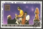 Sellos del Mundo : Asia : Corea_del_norte :  1903 - Festival Internacional del Circo, en Mónaco, entrega del Payaso de Oro
