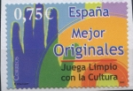 Stamps : Europe : Spain :  ESPAÑA 2002_SH3949_02 MUSICA. NO A LA PIRATERIA