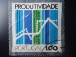 Sellos de Europa - Portugal -  Produtividade - Congreso de productividad Portuguesa - Gráfica y Cinta de Computadora.